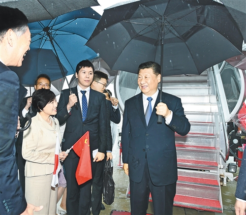 離京出席二十國集團領導人第十四次峰會  習近平抵達日本大阪 